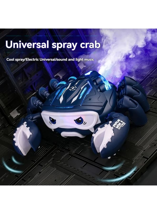 Electronic Big Crab Spray Toy Walking Mist Bubble Lights - Image 4