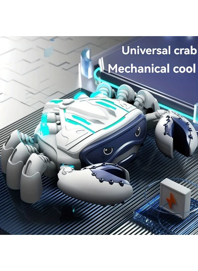Electronic Big Crab Spray Toy Walking Mist Bubble Lights - Image 1