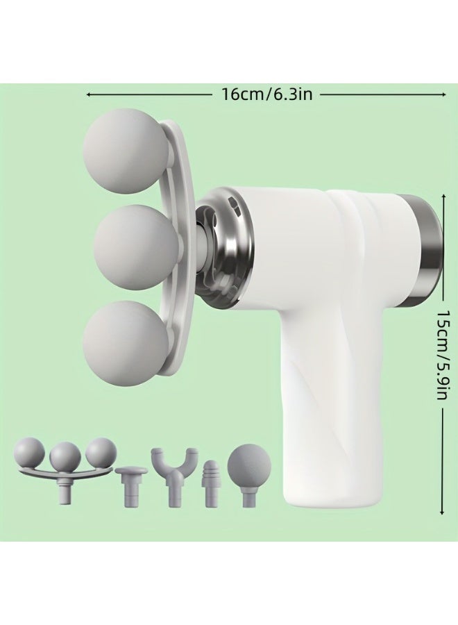 3 headed Fascia Gun Body Massager Gun Deep Pressure Relieve Massage Gun Gym Body Muscle Therapy Massage Gun Foot Neck Massage Slimming Fascia Gun Body Massage Tool - Image 1