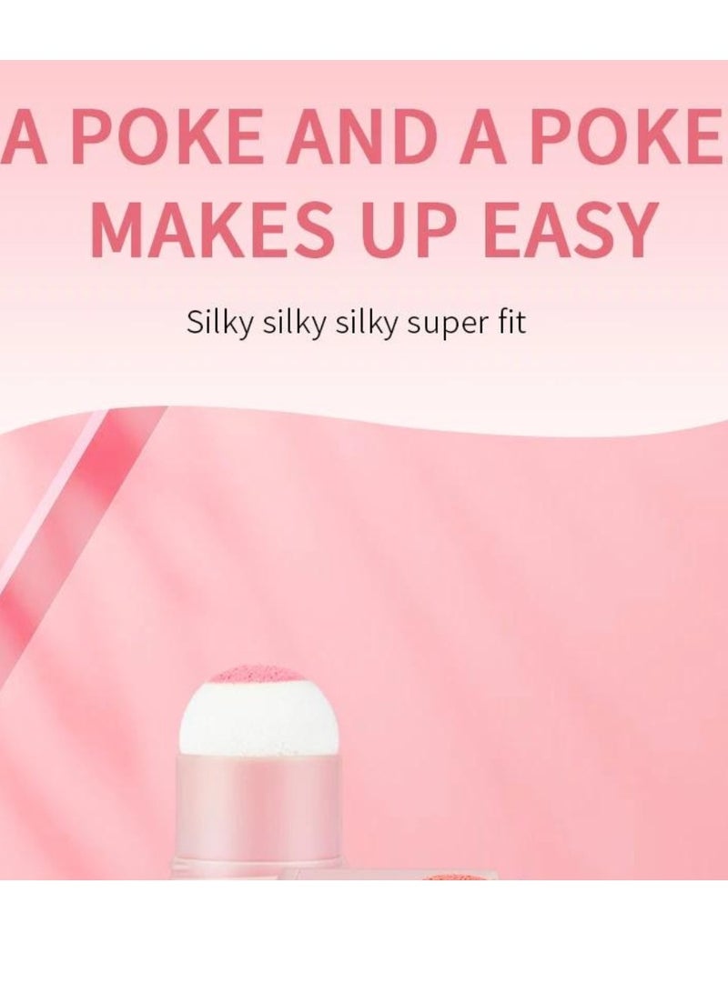 OCHEAL Vitality Air Cushion Blush Stick Sponge Head Face Rouge Contouring Pen Waterproof Natural Look Blush Stick Waterproof Natural Look Blush Stick Soft Face Brightening Contour Shadow Blush Powder 03 - Image 4