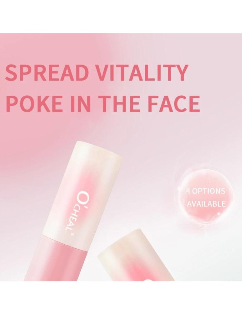 OCHEAL Vitality Air Cushion Blush Stick Sponge Head Face Rouge Contouring Pen Waterproof Natural Look Blush Stick Waterproof Natural Look Blush Stick Soft Face Brightening Contour Shadow Blush Powder 03 - Image 5