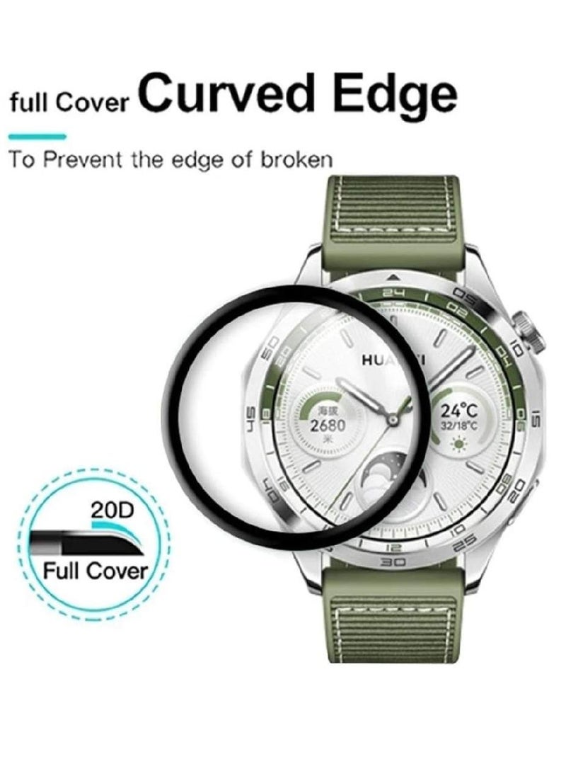 ZOOMEE - Protective HD Clarity Anti-Scratch Bubble-Free Dust-Free Premium Tempered Glass Screen Protector For Huawei Watch GT 4 46mm - Image 1