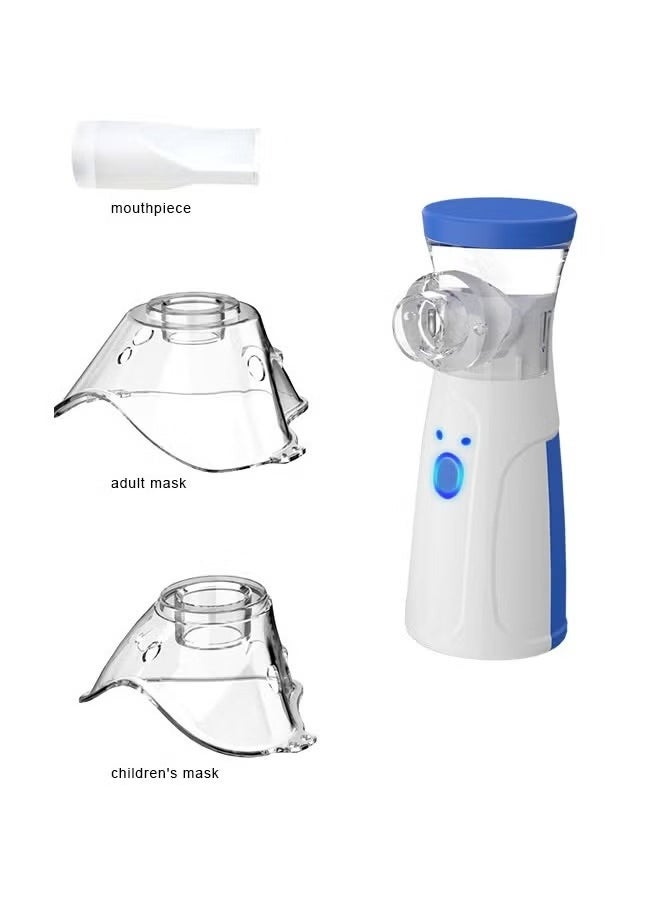 Portable Nebulizer Machine,Mini Vaporizers,USB Rechargeable Handheld Mesh Inhaler,Two Ways To Use For Adults And Children With Breathing Problems, For Home Office Outdoor