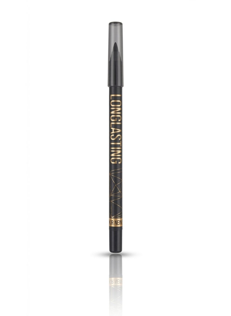 Professional Longlasting Eye Pencil - Shade 101 Carbon Black - 2-in-1 Kohl & Eyeliner - Waterproof - Image 1