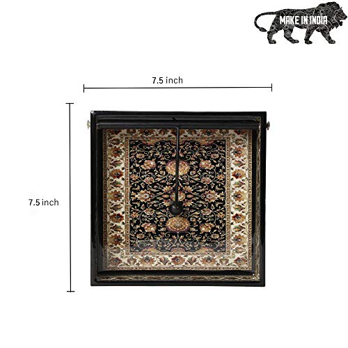 DULI Handmade Decorative Tissue Holder for Table in MDF (19x19cm) - Paper Napkin Holders for Dining Table Napkins Stand Fancy Tissue Paper Holder for Office Desk (Jamawaar) - Image 4