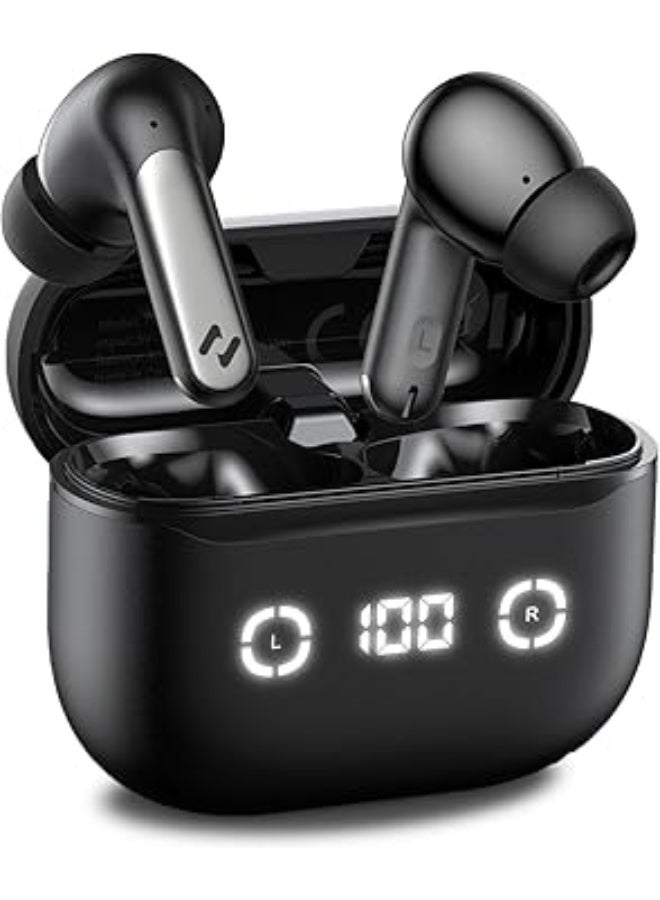 HAVIT TW984 Bluetooth 5.4 Earbuds with Active Noise Cancelling (ANC), ENC for HD Calls, 10mm Bass Drivers, 24H Battery with LED Display, Fast Type-C Charging, Dual Pairing, Custom Sound via App - Image 1