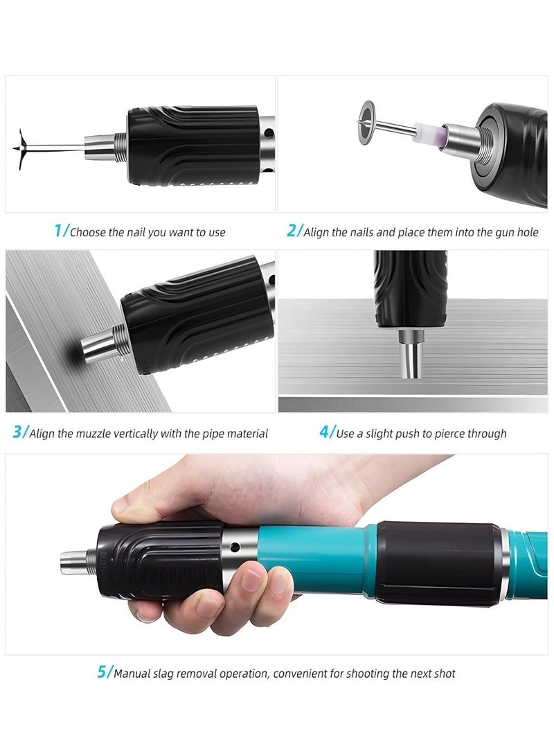 ليفي مجموعة أدوات التثبيت المباشر شديدة التحمل - نظام تثبيت احترافي للخرسانة والفولاذ مع حقيبة حمل ومقبض مريح - Image 5