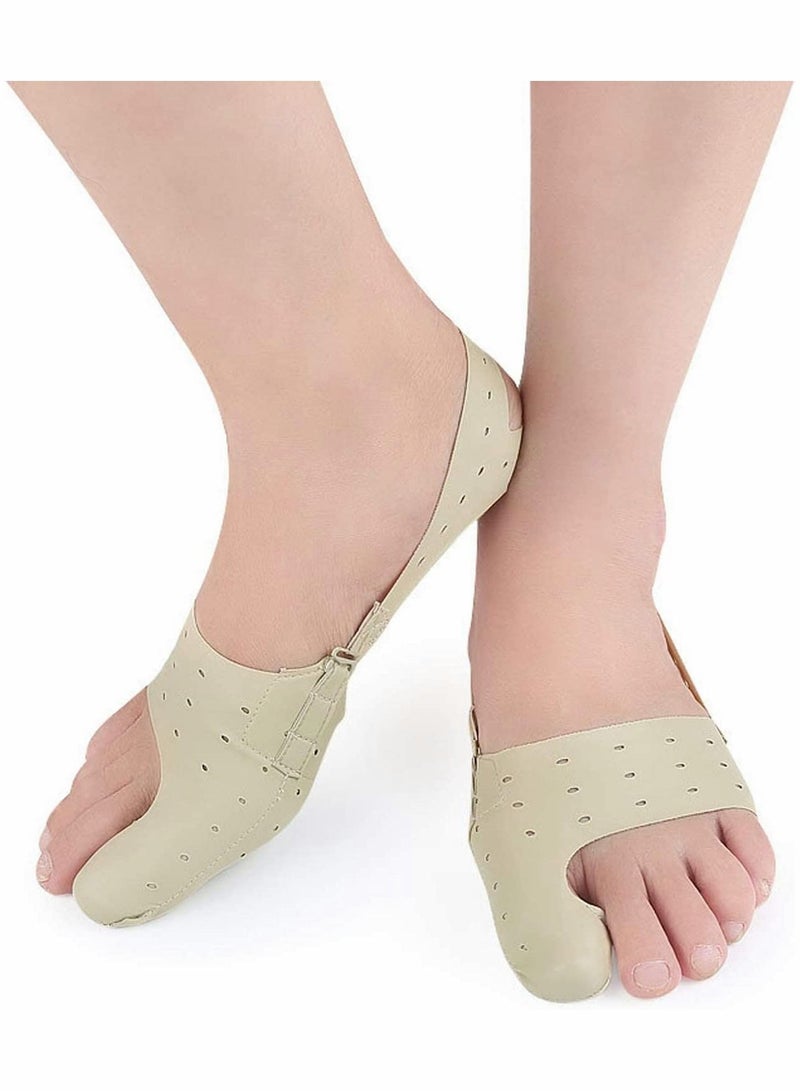 KASTWAVE Bunion Corrector Sleeve, 2PCS Adjustable Bunion Pads Brace Cushions Toe Straightener with Gel Toe Separator Spacer Straightener and Spreader - Image 1