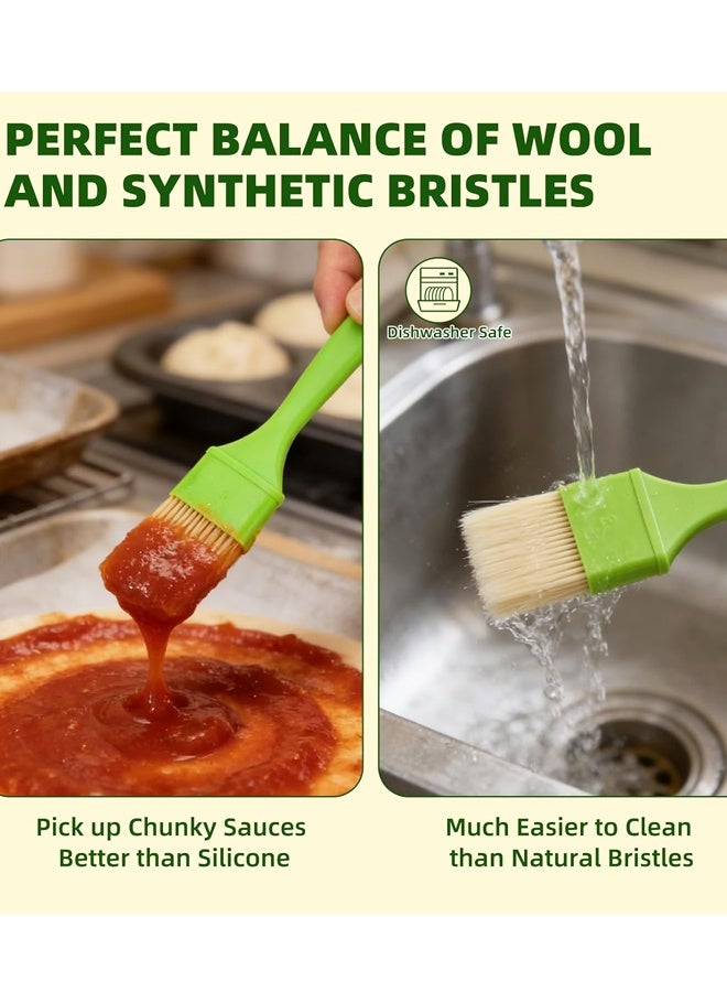 3PCS different sizes Heat Resistant Pastry Brush Kitchen BBQ Baking Oil Brush - Image 5