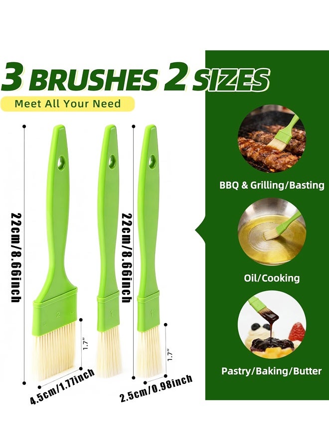 3PCS different sizes Heat Resistant Pastry Brush Kitchen BBQ Baking Oil Brush - Image 2