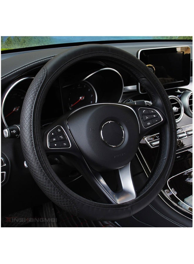 COYO Car Steering Wheel Cover, Leather, Universal , Anti-Slip & Odor-Free - Image 2