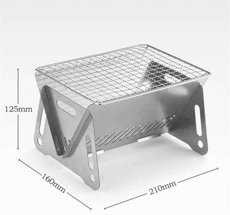 Small Outdoor Grill, Outdoor Stainless Steel Portable BBQ Grill Folding Grill For Camping BBQ Cooking Grid Park - Image 5