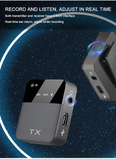 Mi techo Mi techo 2.4G Wireless Lavalier Microphone System 1 for 2 Live Noise Cancelling Clip On Mic for Mobile Phone Live Outdoor Interview Conference Recording  - Image 3
