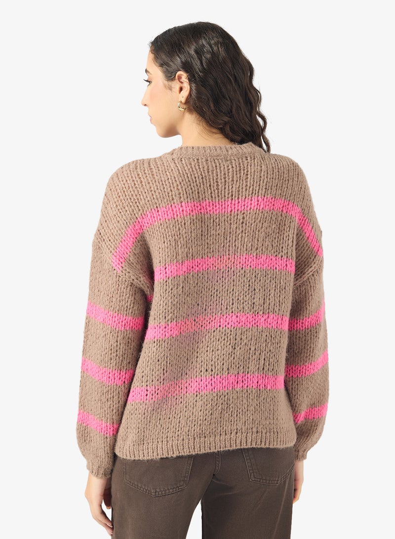 ONLY Striped Knitted Sweater - Image 2