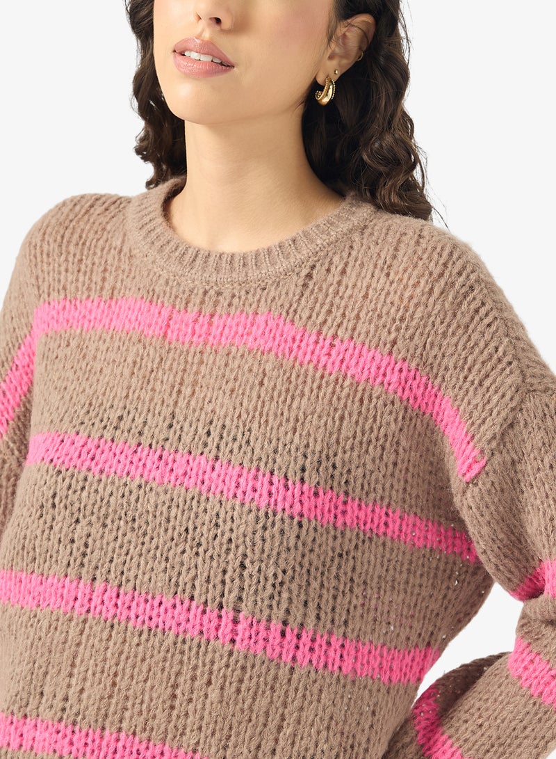 ONLY Striped Knitted Sweater - Image 3