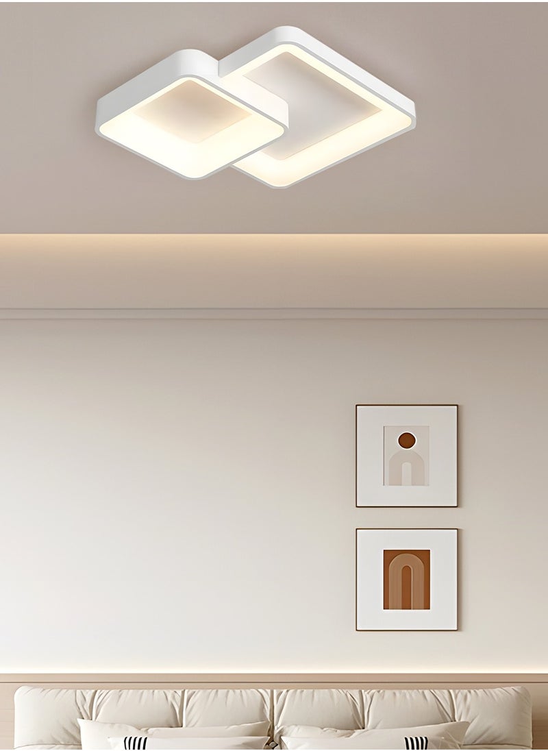 YATAI LIGHTING Modern LED Ceiling Light, 95cm, 36W, Remote Control LED Ceiling Dimmable 3000K-6000K, White Flush Mount Lighting Fixture for Bedroom, Living Room, Library  - Image 5
