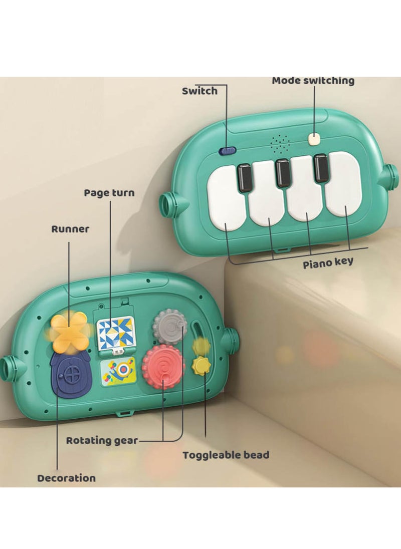 YelaJoy - Baby Gym Play Mat with Music and Lights | Tummy Time Gym Mat Musical Activity Center for Infants Toddlers, Birthday Gift for Newborn Baby Boys and Girls - Image 1