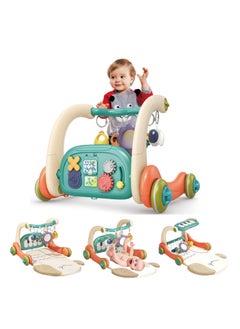 Baby Gym Play Mat with Music and Lights | Tummy Time Gym Mat Musical Activity Center for Infants Toddlers, Birthday Gift for Newborn Baby Boys and Girls