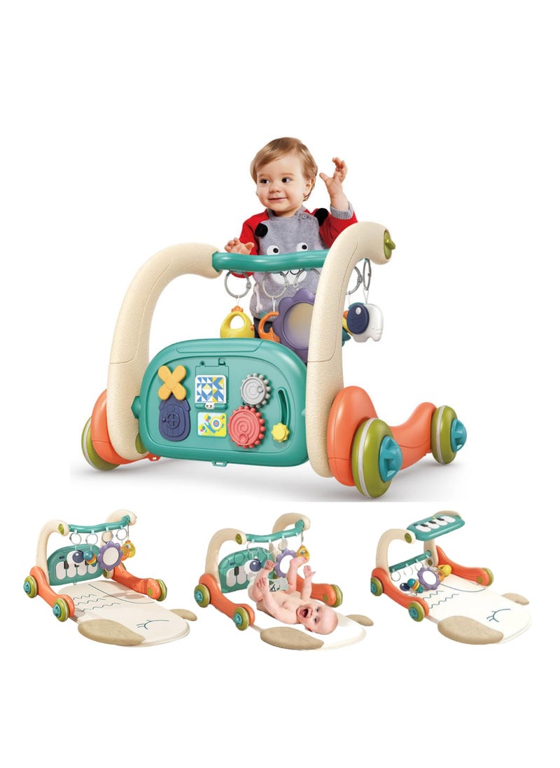 YelaJoy - Baby Gym Play Mat with Music and Lights | Tummy Time Gym Mat Musical Activity Center for Infants Toddlers, Birthday Gift for Newborn Baby Boys and Girls - Image 1