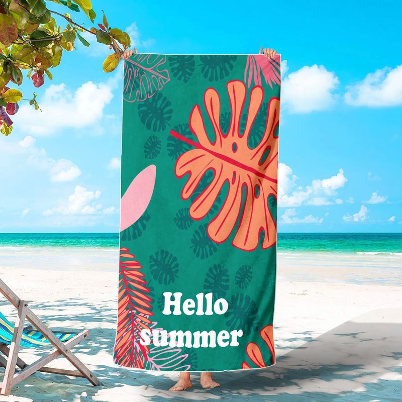 Foreign Trade Microfiber Printed Swimming Quick-Drying Beach Towel Seaside Non-Stick Sand Beach Towel - Image 5