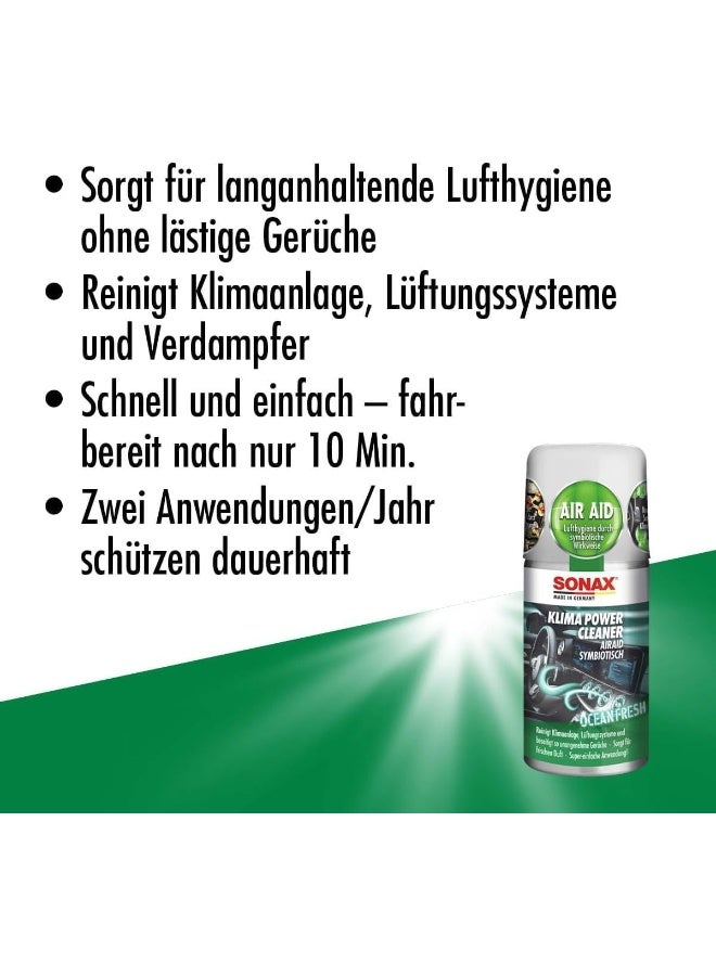 Sonax Car A/C Cleaner Spray 100mL â€“ Air Conditioner Cleaner & Disinfectant, Car Fresheners for Odor Eliminator with Ocean Fresh Scent - Image 2