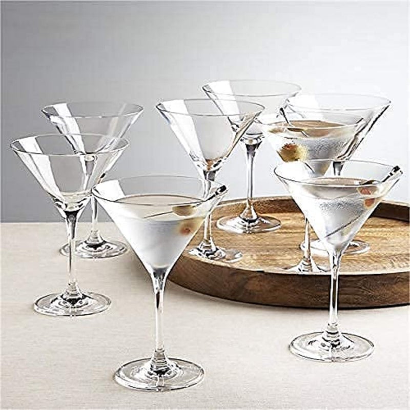 WQR Red Martini Burgundy Glass 190 ml and Home Cocktail Glasses Handmade Crystal Glasses for Bar Champagne Glasses Saucers Modern Designed Crystal Clear Set of 2 - Image 5