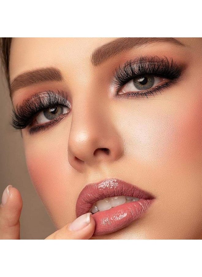ALICROWN HAIR False Eyelashes Fluffy Lashes Mink Wispy Thick Volume Eye Lashes Curly Strip Lashes Extensions Natural Dramatic 20MM Long 7 Pairs Fake Eyelashes Pack  - Image 3