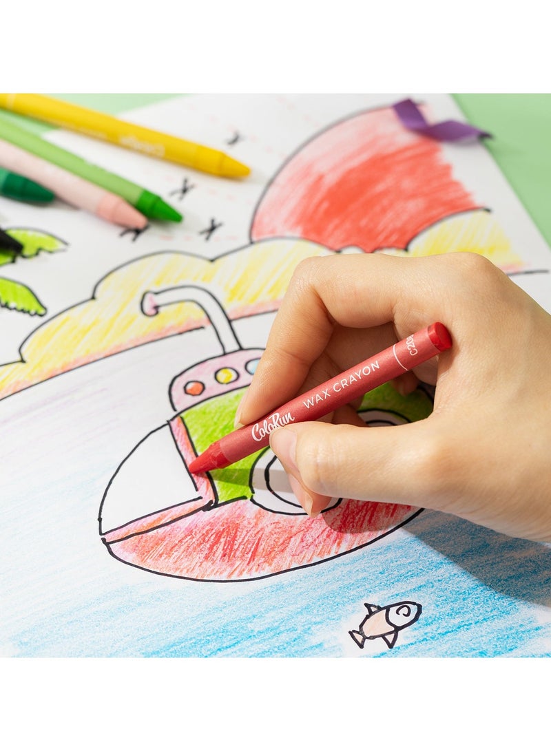 Deli EC20820 Wax Crayons - 24 colors – Ideal for kids’ art projects, school activities, and creative coloring at home - Image 5