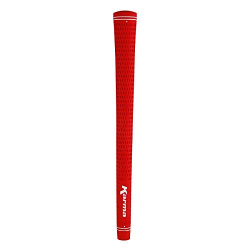 Karma Velour Golf Grip Kit with Tape Strips Grip Solvent Rubber Vise Clamp 13 Red Standard Size Rubber Velvet Style Replacement Golf Grips for Men - Image 3