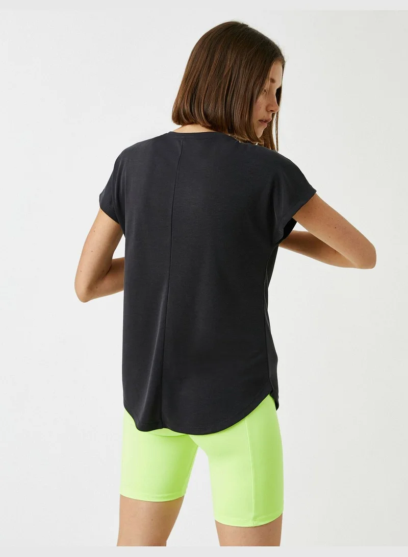 KOTON Slogan Printed T-Shirt