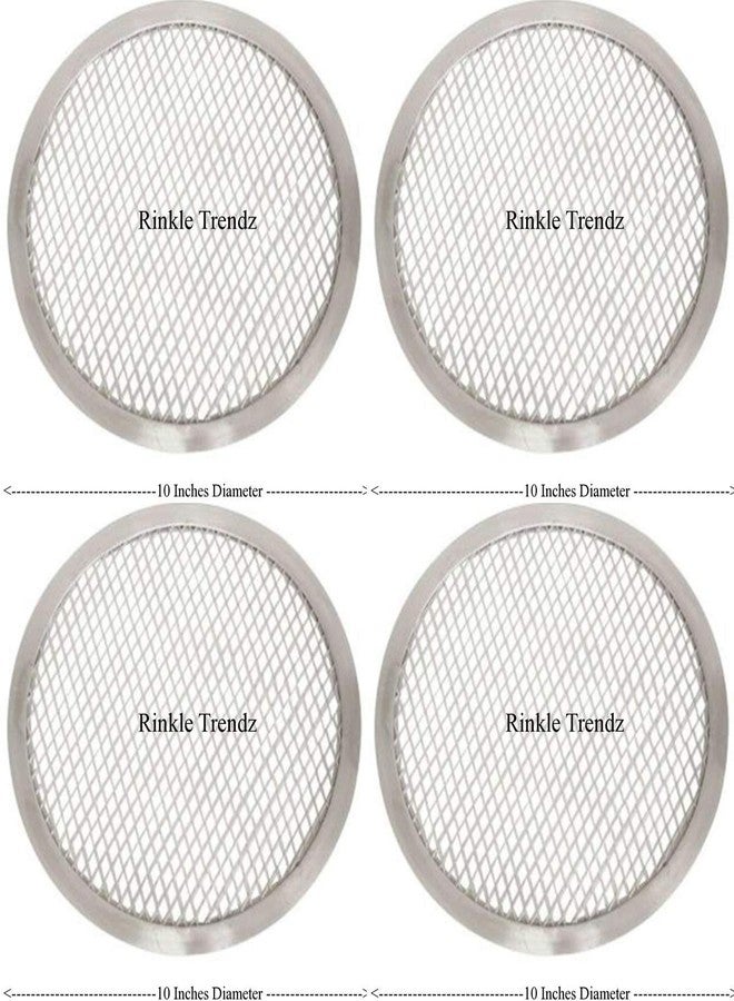 RINKLE TRENDZ Aluminium Pizza Screen 10 Inch Set of 4 Pieces - Image 2