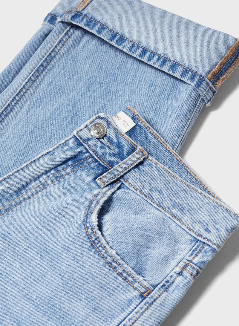 MANGO Youth Ripped Jeans