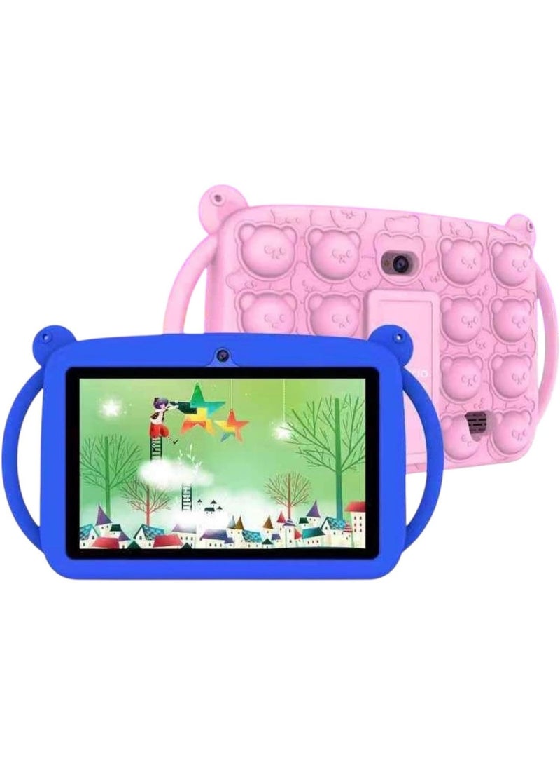 Bestrio S3 Kids Tablet with 7-Inch HD Display, 128GB Storage, 4GB RAM, Durable Protective Case, 3000mAh Battery, Parental Controls, Educational Apps, Fun Learning Games & Entertainment Mode – Safe, Portable & Kid-Friendly Tablet for Home, School, Travel & Daily Use - Image 3