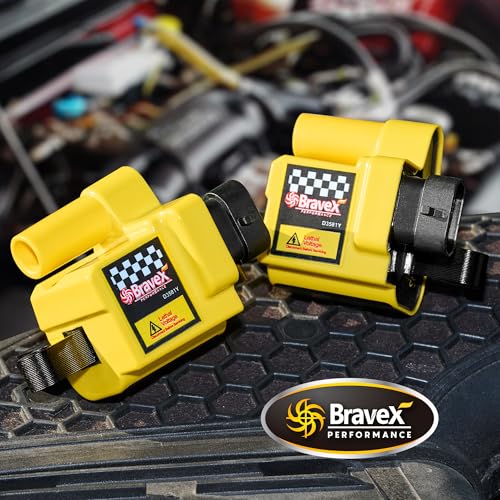MegaFlint High Performance 8PCS Ignition Coils Pack Square Type & 8mm Spark Plug Wires UF271 for Express 3500 Suburban GMC Sierra Silverado Avalanche 4.8L 5.3L 6.0L 8.1L Square Type (15% More Energy) - Image 3