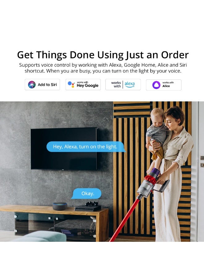 SONOFF M5-1C-80 Smart Wall Switch Apple Home, Google Home, Alexa, Black - Image 4