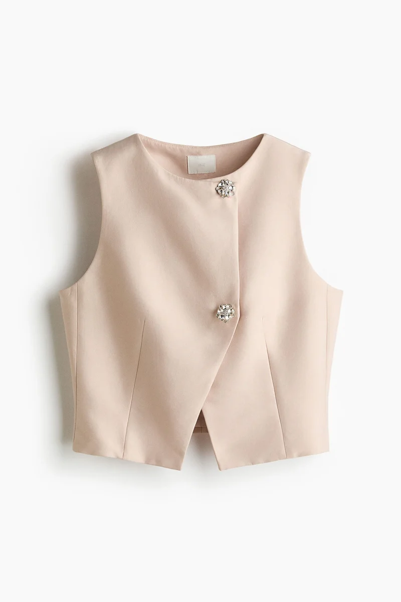H&M Asymmetric wrap waistcoat