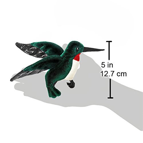 Folkmanis Mini Hummingbird Finger Puppet Bluegreen White Red Black 1 EA - Image 4