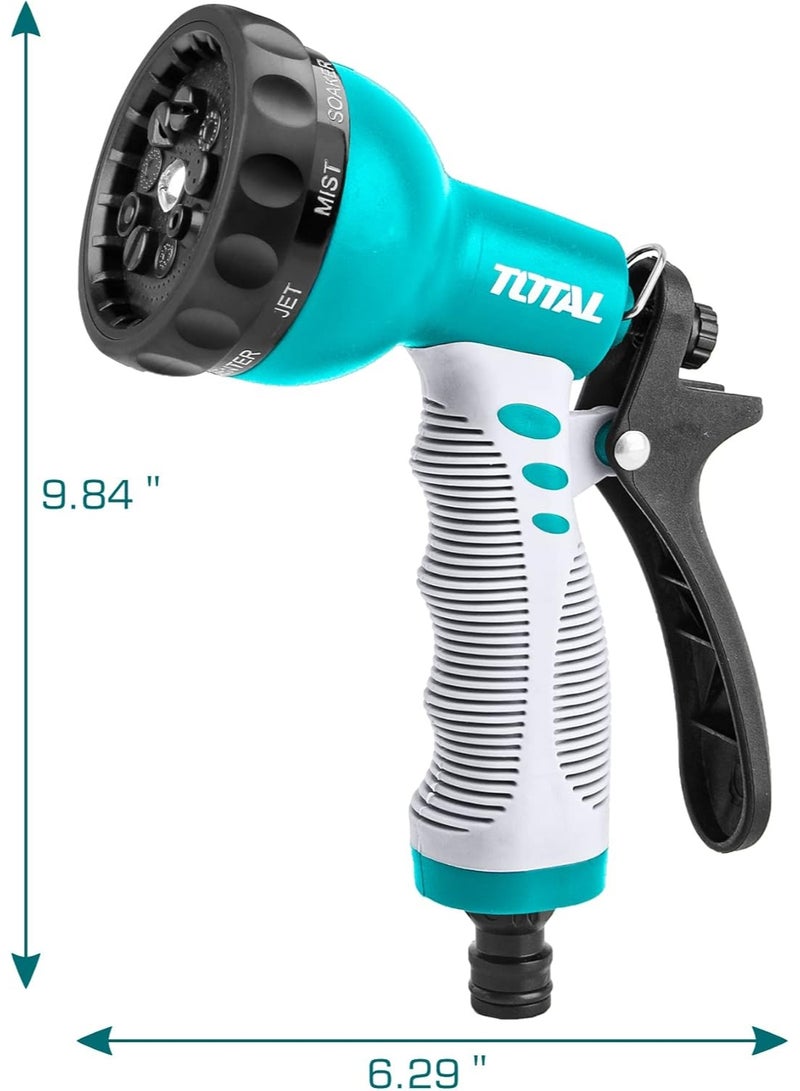 توتال فوهة رش مياه لخرطوم الحديقة ومزودة بـ 9 أنماط من توتال - Image 3
