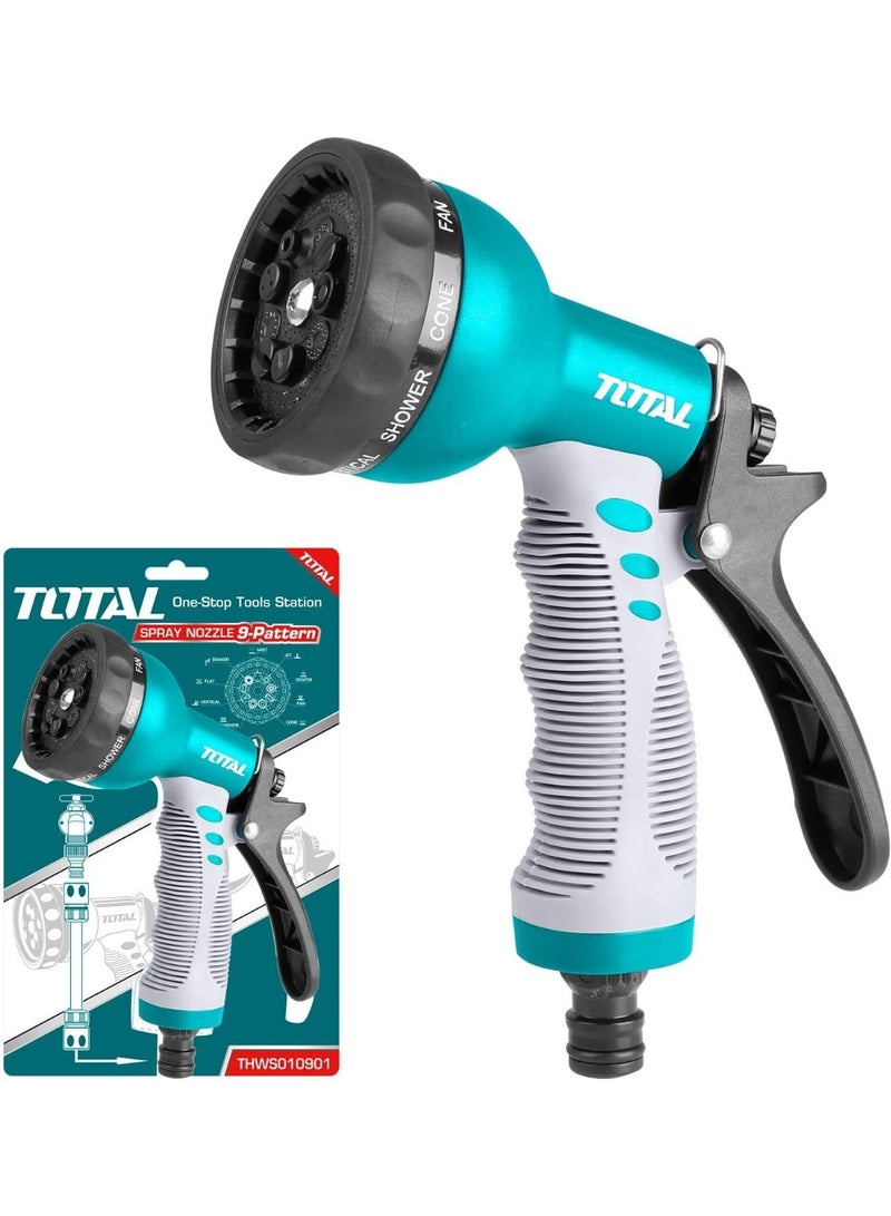 توتال فوهة رش مياه لخرطوم الحديقة ومزودة بـ 9 أنماط من توتال - Image 5