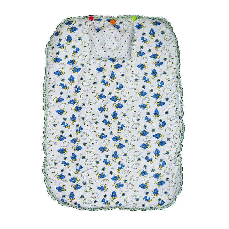 Creative Textiles Cozy Printed Cotton Baby Bedding Set 100 X 70 cmSoft Cotton Material NestUltra Soft Cusioned - Image 1