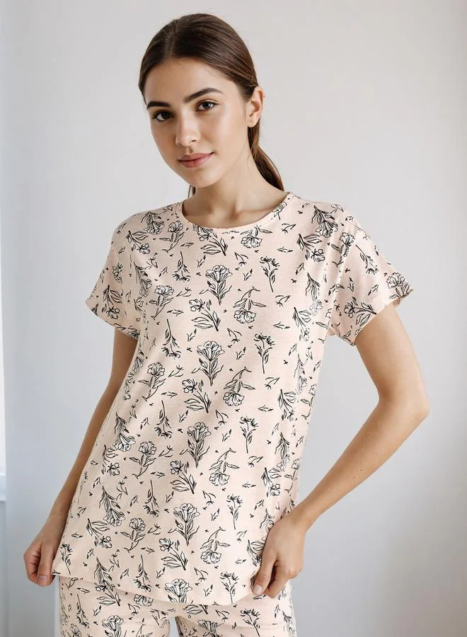 سبلاش فيڤ طقم بيجامة تي شيرت وبنطلون