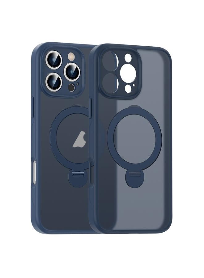 S-TOP Case For iPhone 13 Pro Max Matte Texture 360 Degree Rotary Tone Holder MagSafe Phone Case - Image 1