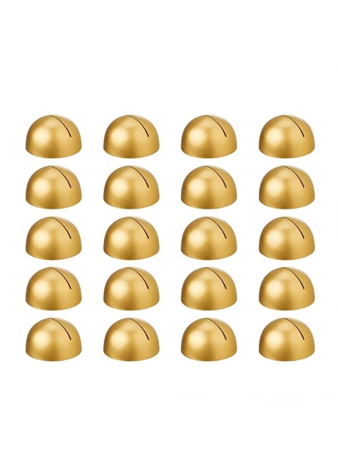 EETU 10 Pieces Place Card Holders,Table Number Cards Round Table Number Stands Modern Cursive Table Number 1-10 For Wedding Reception Anniversary Party Restaurant Events,Golden - Image 1