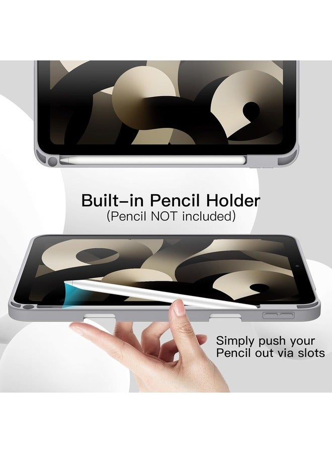 ELTRAZONE Silver Trifold Smart Cover for iPad Air 13 Inch (M2) 2024 – Auto Wake, Pencil Holder, and Soft TPU Back - Image 5