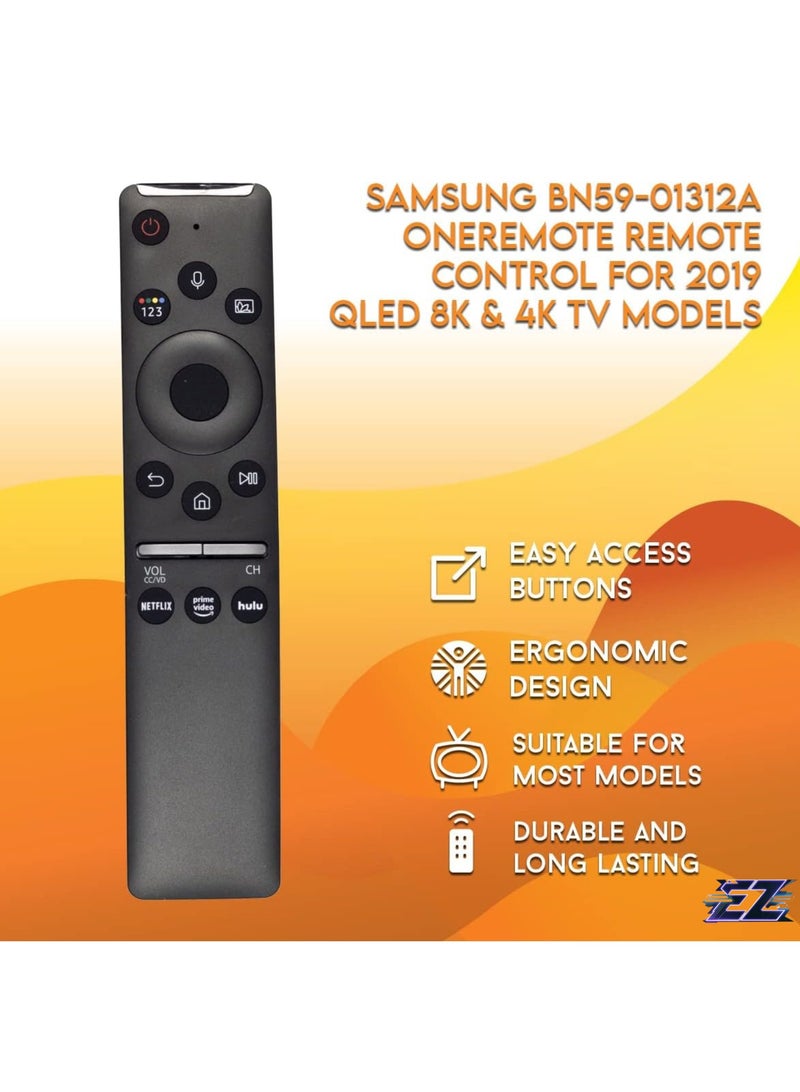 ELTRAZONE Replacement Remote Control BN59-01312A with Voice Function Compatible with QN82Q70RAFXZA QN82Q70R QN49LS03RAFXZA QN49LS03R - Includes Netflix, Prime, Hulu Hotkeys with battery - Image 2