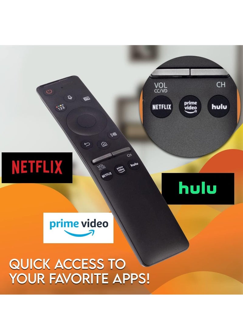 ELTRAZONE Replacement Remote Control BN59-01312A with Voice Function Compatible with QN82Q70RAFXZA QN82Q70R QN49LS03RAFXZA QN49LS03R - Includes Netflix, Prime, Hulu Hotkeys with battery - Image 5