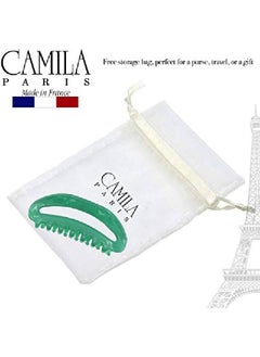 CAMILA Paris Cp2581 French Hair Clip For Women Green Girls Hair Claw Clip Jaw Fashion Durable And Styling Hair Accessories For Women Luxury Ladies Strong Hold No Slip Grip Clamp Made In France  - Image 5