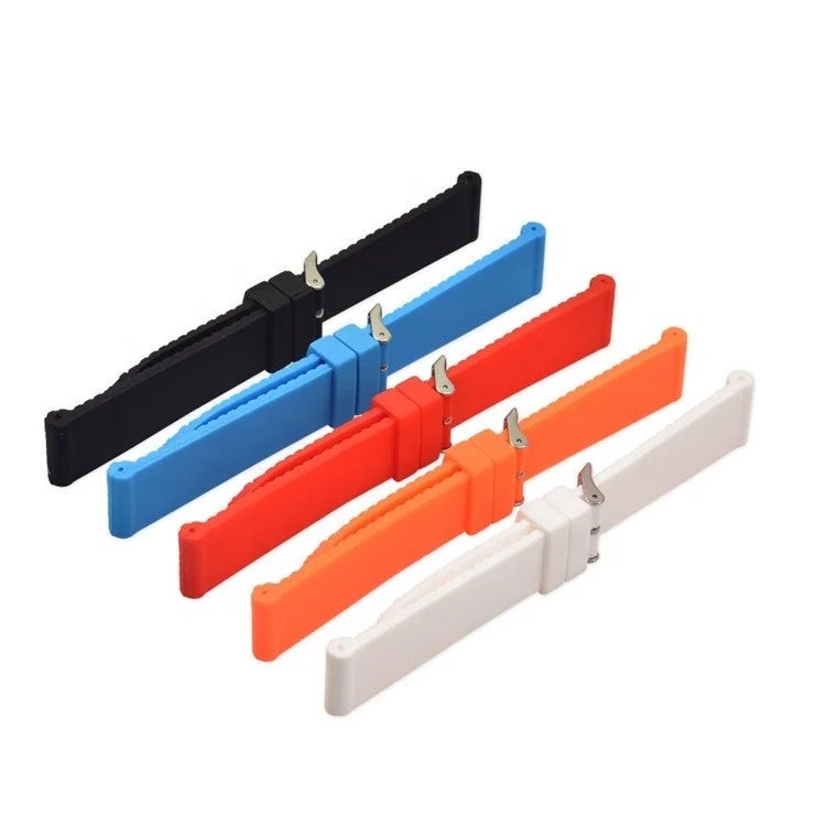 Bluejw New Tire Pattern Black Soft Silicone Watch Strap 20mm 22mm, Waterproof Sports Replacement Band - Image 3