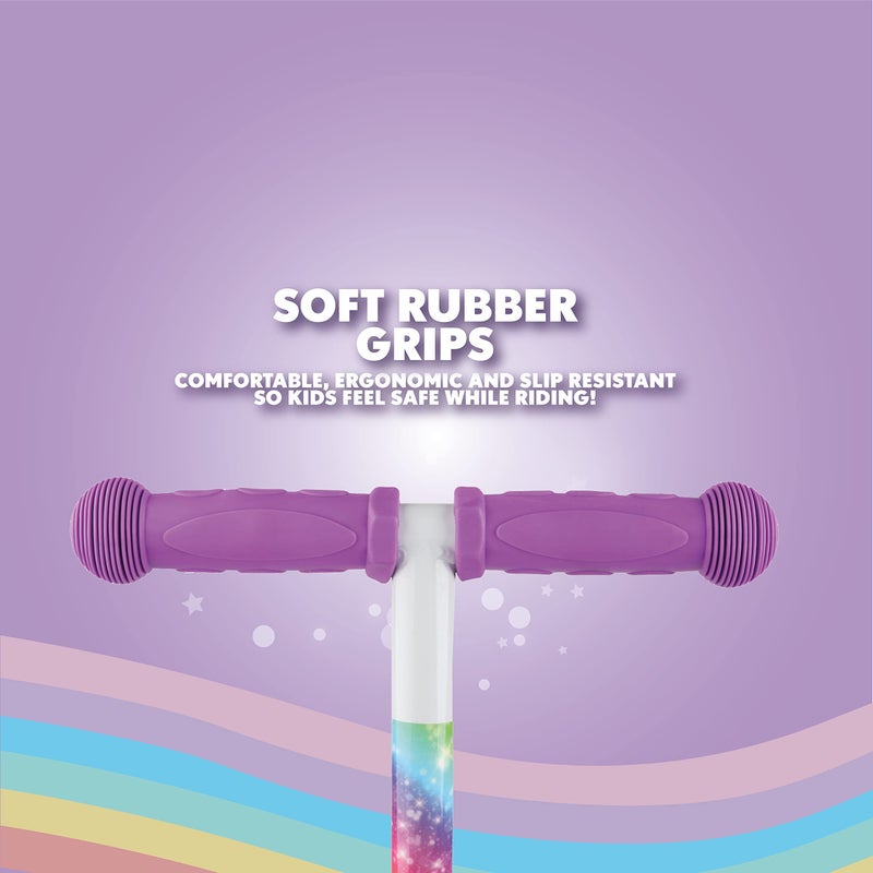 VOYAGER سكوتر توازن ذاتي للأطفال وسكوتر للأطفال، منصة عريضة إضافية، 3 عجلات، فرامل تعمل بالقدم، حد وزن 75 رطل، للأطفال والفتيات أو الأولاد، للأعمار من 3 سنوات وما فوق - Image 4