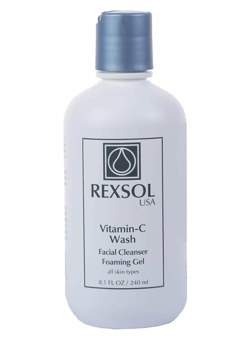 Rexsol Vitamin-C Wash Facial Cleanser Foaming Gel 240ml